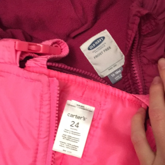 Set baby girl 18-24 Month snowsuit & boots size 5 - Picture 5 of 8